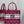 MISS TOTE 26 IN MAGENTA PURPLE CANVAS