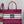 MISS TOTE 36 IN MAGENTA PURPLE CANVAS