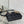 MINI LADY BAG 16 IN BLACK SATIN AND CALFSKIN WITH BEADED DESIGN