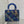 CD Lady Bag 20cm Blue Lambskin Crystal Embellished