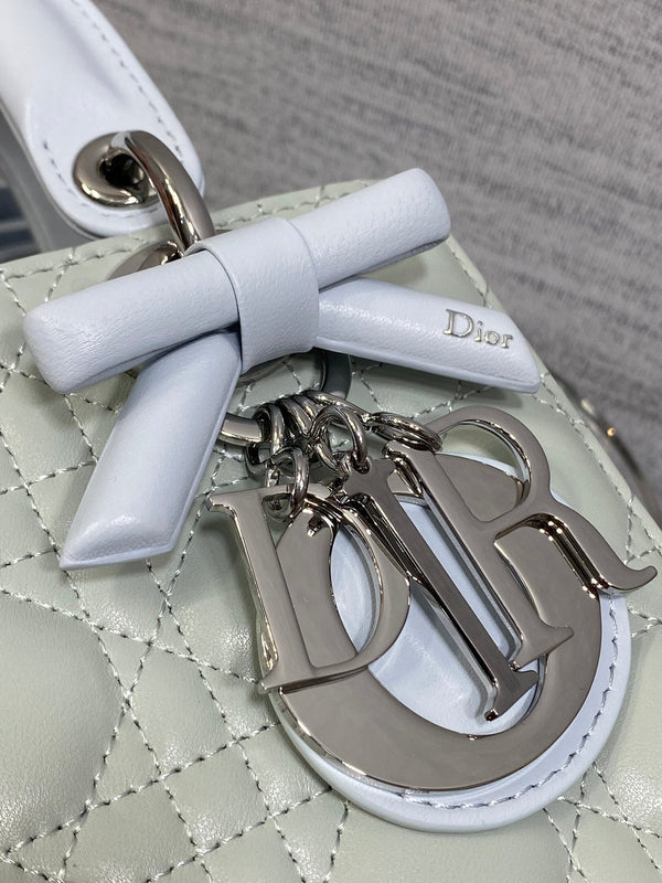 CD 2026 Lady Dior Bag Grey Charcoal Lambskin 286579