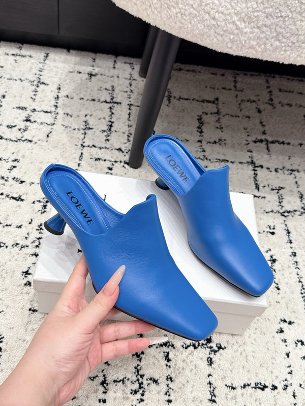 Loew Emily Mule Blue Lambskin 880826