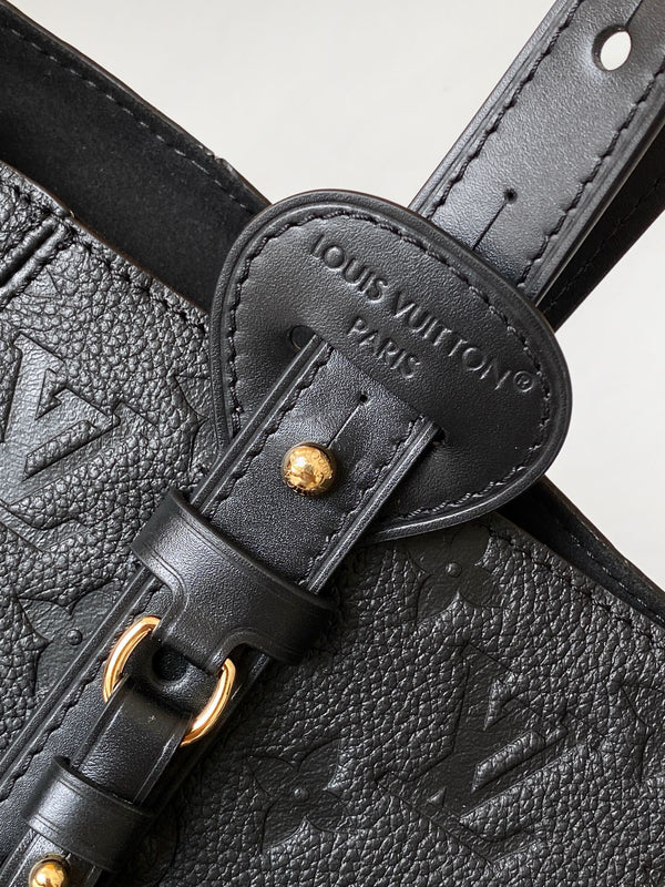 LV All In One PM Black Embossed Monogram Empreinte Cowhide 268414