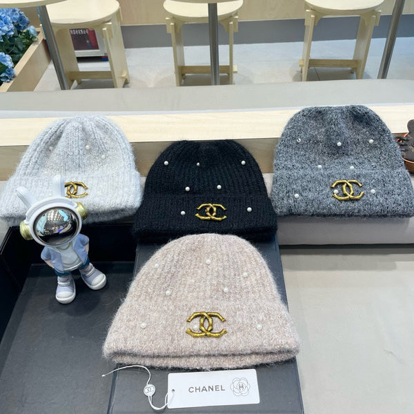 BEANIE HAT IN SHARK GRAY WOOL 430083