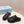 PRA SABOTS MULES BLACK CALFSKIN