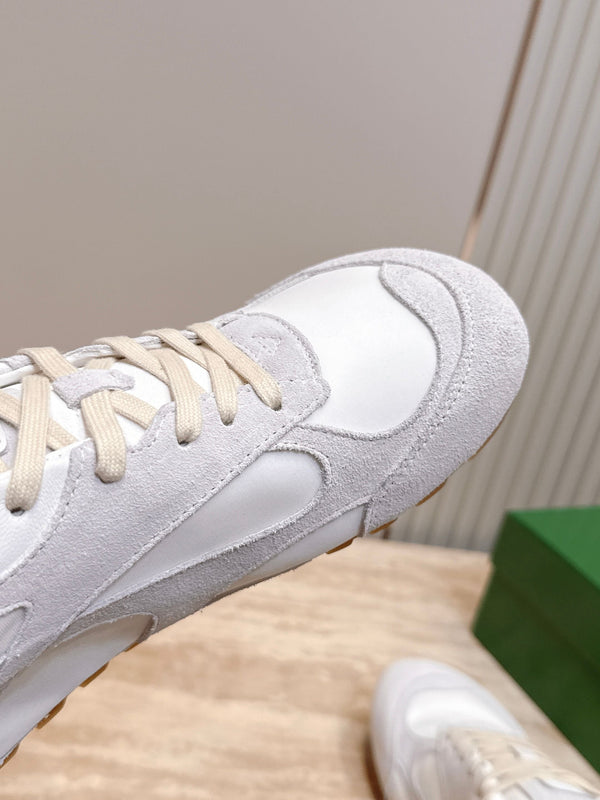 BV Orbit Flash Retro Sneake White Leather Suede 934417