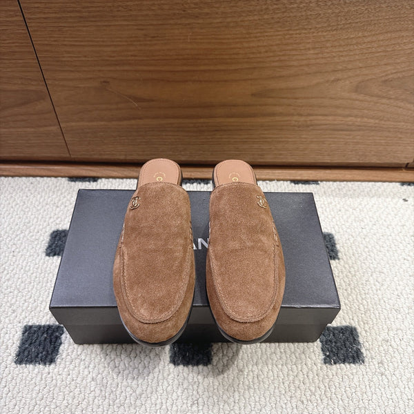 CC 26s Mule Mir Half-Slippers Brown Suede 983860
