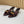 SL CHAIN ATTACH HEELED MULES BROWN DENIM
