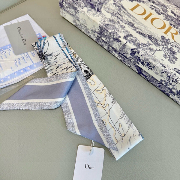 CD 26s Scarf 100cm In Silk 305846