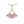 BVL Camouflage Necklace White Pink Diamond Pink Gold