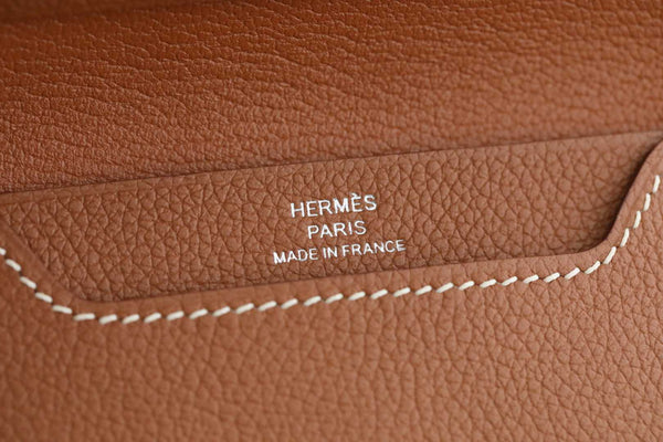 HM R.M.S Card Holder Brown Togo Leather 284473