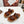 TWO-STRAP SANDALS IN CHESTNUT BROWN CALFSKIN