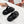 TWO-STRAP SANDALS IN BLACK CALFSKIN