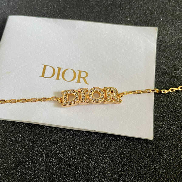 CD 26S Pave Logo Letter Bracelet In Tone Metal 631808