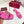 GG 2026 Early Spring Sandals Hot Pink Canvas Sheepskin 688524