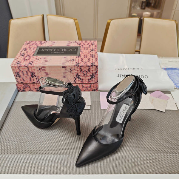 JC Marja Pumps 10cm Black Leather 900896