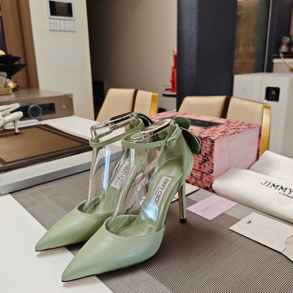 JC Marja Pumps 10cm Green Leather 900898