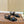 GG Interlocking Sandal Black Canvas & Leather 864287