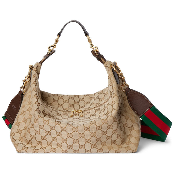 GG 26s Beatrix Medium Crossbody Bag 33cm Beige Canvas