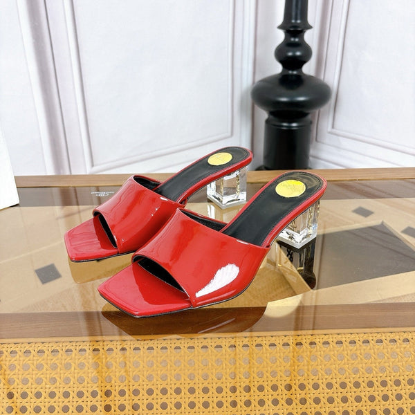 YSL High-Heeled Sandal 5.5cm Red Patent Leather 932051