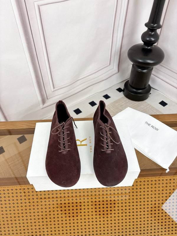 TR Deep Mouth Slip-on Loafers Coffee Suede 931972