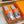HM Men's Izmir Slide Grey Orange Cowhide 685821
