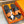 HM Men's Izmir Slide Black Orange Cowhide 685820
