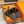 HM Men's Izmir Slide Black Orange Cowhide 685820