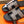 HM ORAN SANDAL BLACK AND PEACHY LAMBSKIN