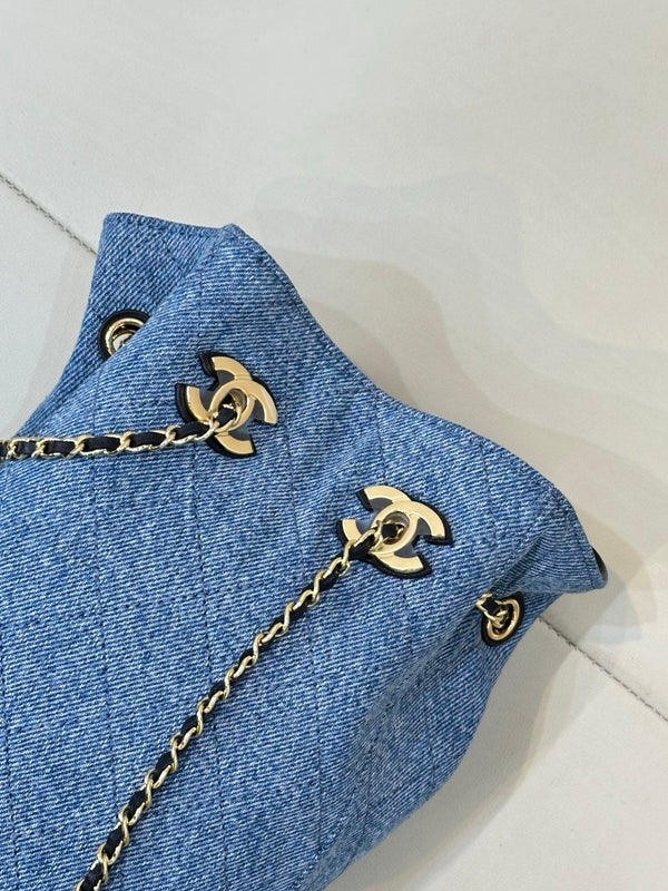 CC 26s Métiers d'art 2026 Bucket Bag 18CM Blue Denim 143452