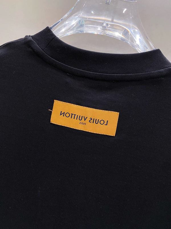 LV MONOGRAM T-SHIRT BLACK COTTON 238824