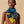 Mors a Jouets Chemise Shawl 110 CM In Blue Colorful Cashmere And Mulberry Silk 253303