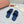 LP Men Sandals In Classic Blue Snake Embossed Calfskin