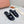 LP Men Sandals In Black Snake Embossed Calfskin