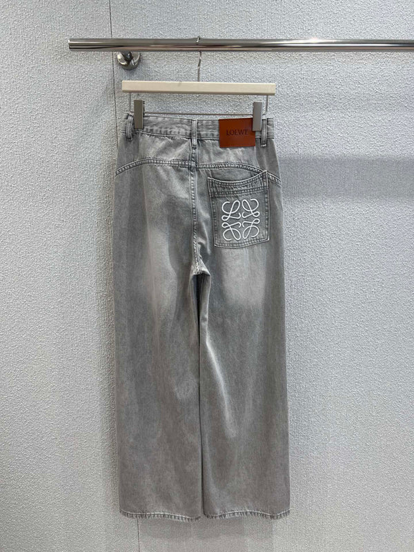 Loewe 25 Pant Gray Cotton 223219