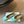 MM Tabi Shoes Flat Blue Patent Leather 828083