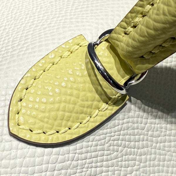 HM Mini Kelly 19 Milkshake White Epsom 243206