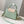 capucines mini 21 green beige taurillon leather gold hardware