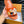 LV SLIPPERS IN CARROT ORANGE MONOGRAM CALFSKIN