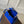 CAPUCINES MINI 21 COBALT BLUE CROCODILE EMBOSSED CALFSKIN GOLD HARDWARE