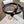 CL Gold 25mm Triomphe Metal Ring Black Suede 616255