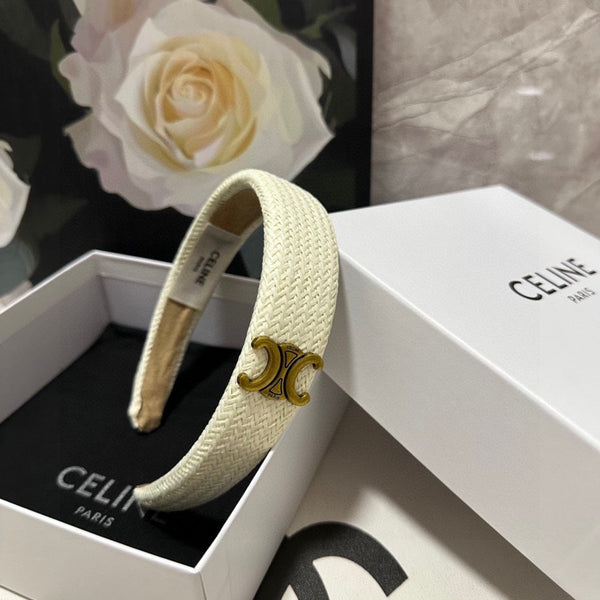 WHITE RAFFIA WOVEN HAIRBAND 369330