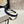 NAVY BLUE DENIM FABRIC HAIRBAND WITH PEARL CHAIN 400483