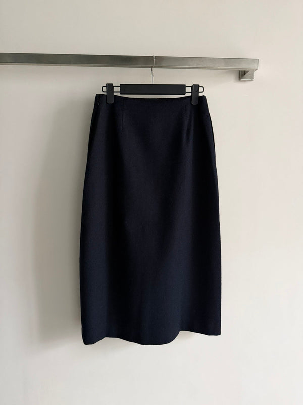 CD 26s Midi Skirt Navy Blue Cotton 352887