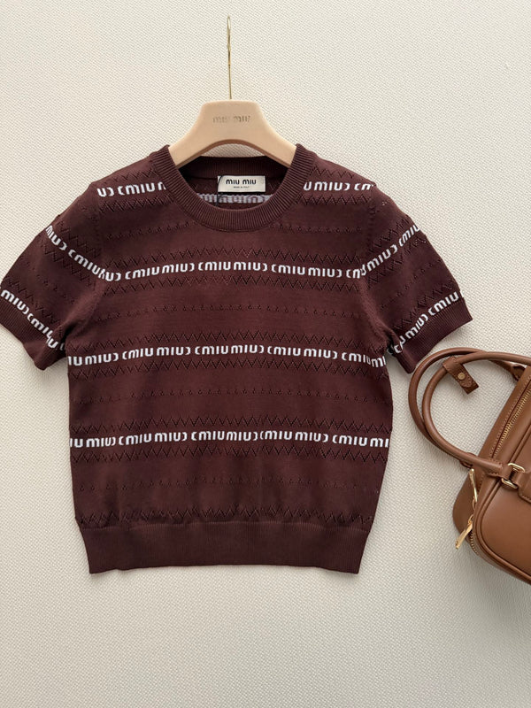 Miu 26s Pullover Coffee Knit 363762