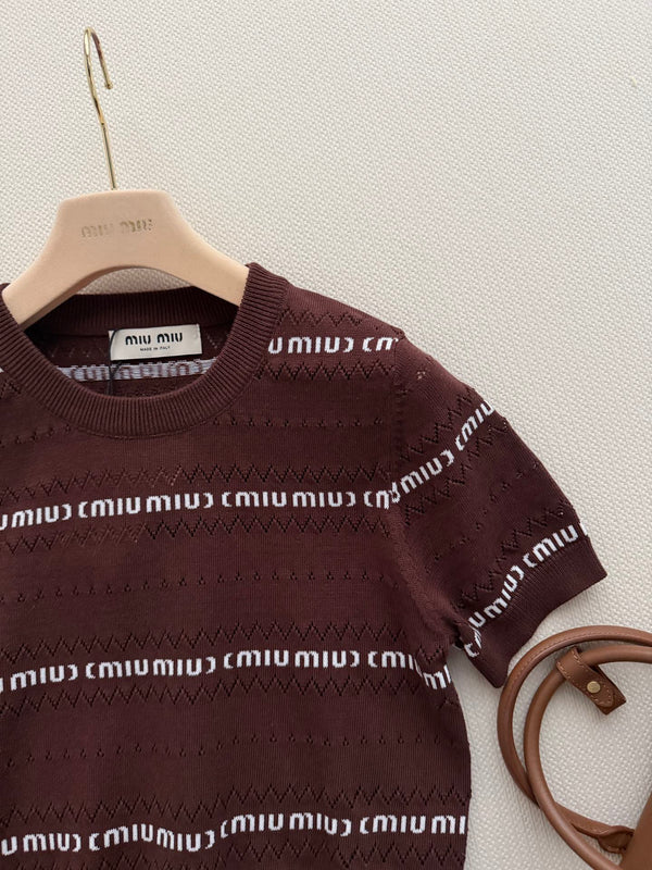 Miu 26s Pullover Coffee Knit 363762