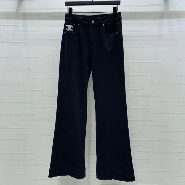 CC 2026 Slim-fit Flared Jeans Black Cotton 669869