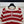 CC 26s Striped Collared Knit Short-Sleeved Top White Red 406562