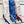 Chevaux Dechaines Shawl 90 CM In White Blue Colorful Silk Twill 201033