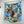 Cheval Mascotte Scarf 90 CM In Blue Colorful Silk Twill 206456